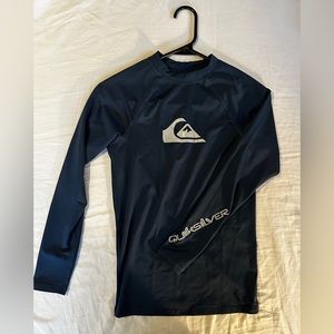Boys/teen size 16 XL Quicksilver rash guard long sleeve swim shirt.